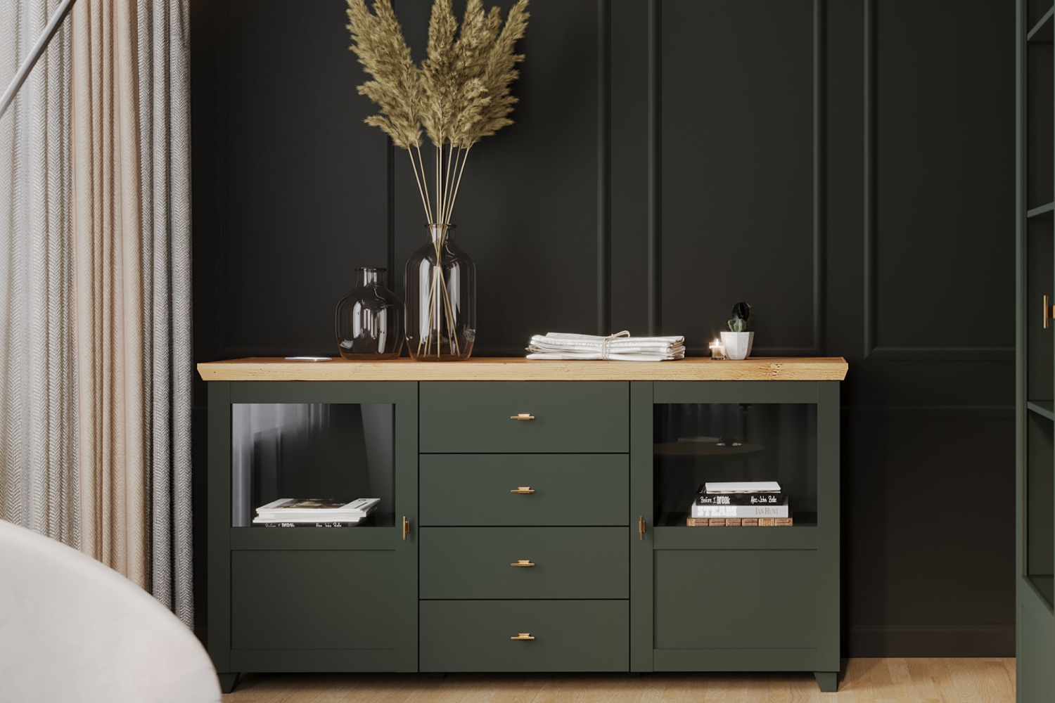 Комоды - изображение №5 "Комод Эмили с выкатными ящиками"  на www.Angstrem-mebel.ru